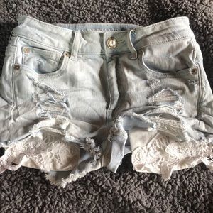AEO High rise Shortie super stretch shorts